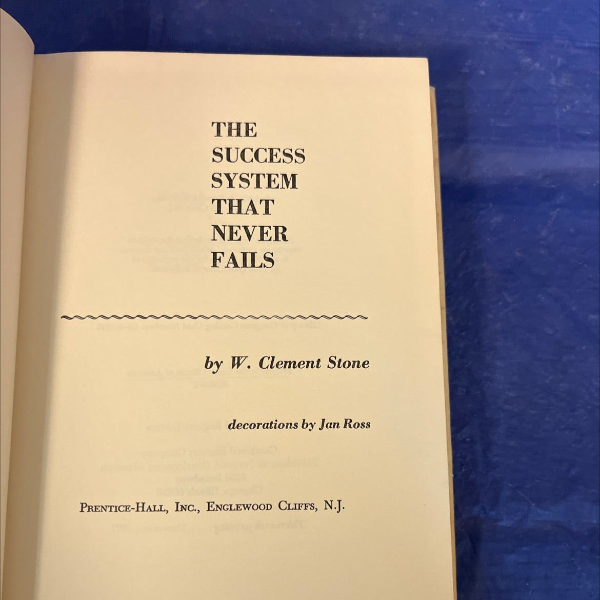 the success system that never fails book, by w. clement stone, 1962 Hardcover image 2