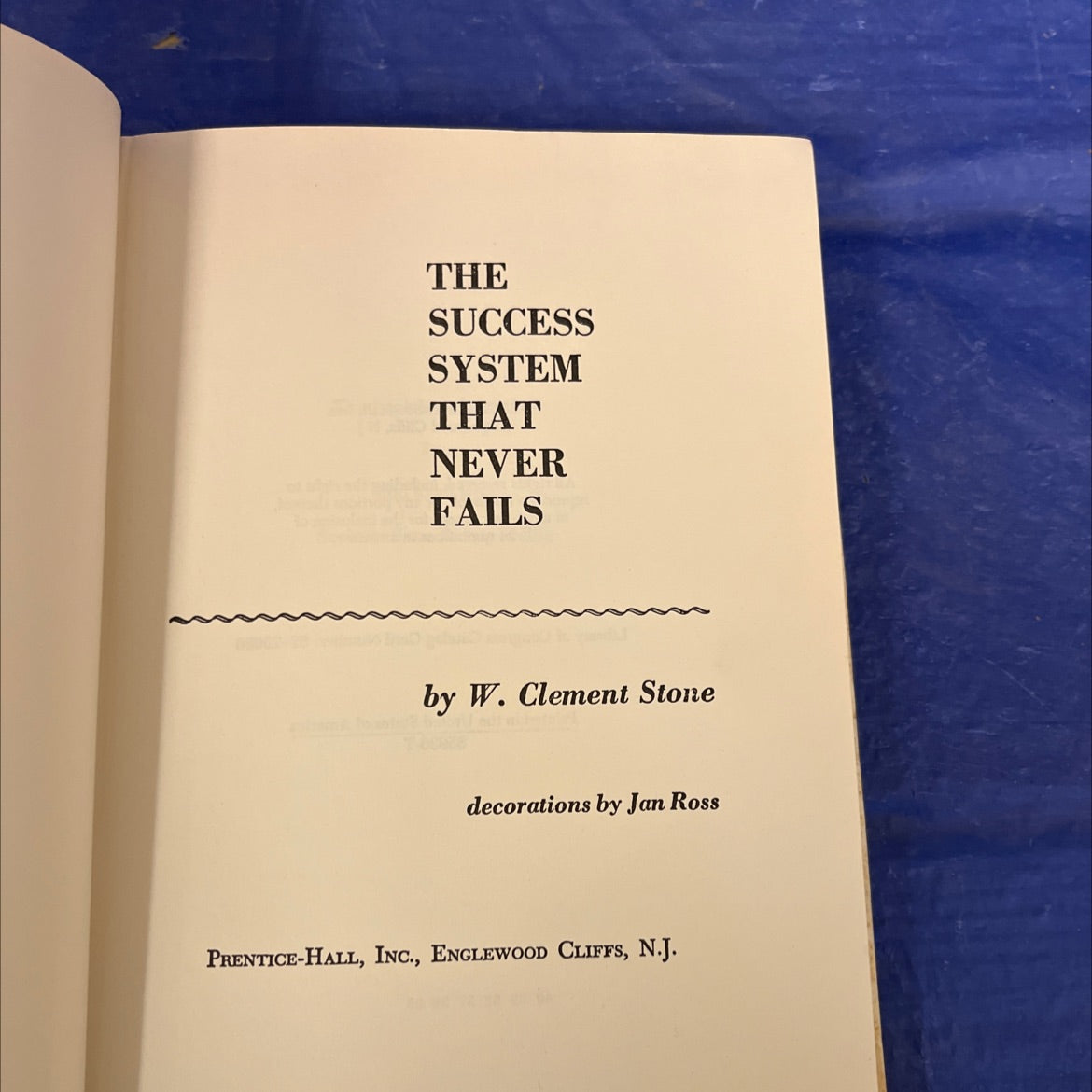 the success system that never fails book, by w. clement stone, 1962 Hardcover image 2