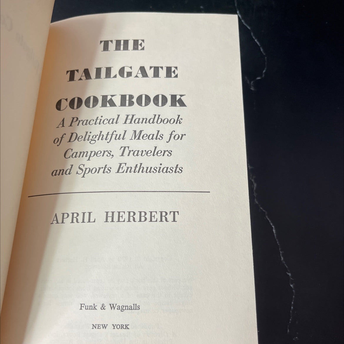 the tailgate cookbook book, by april herbert, 1970 Hardcover, Vintage image 2