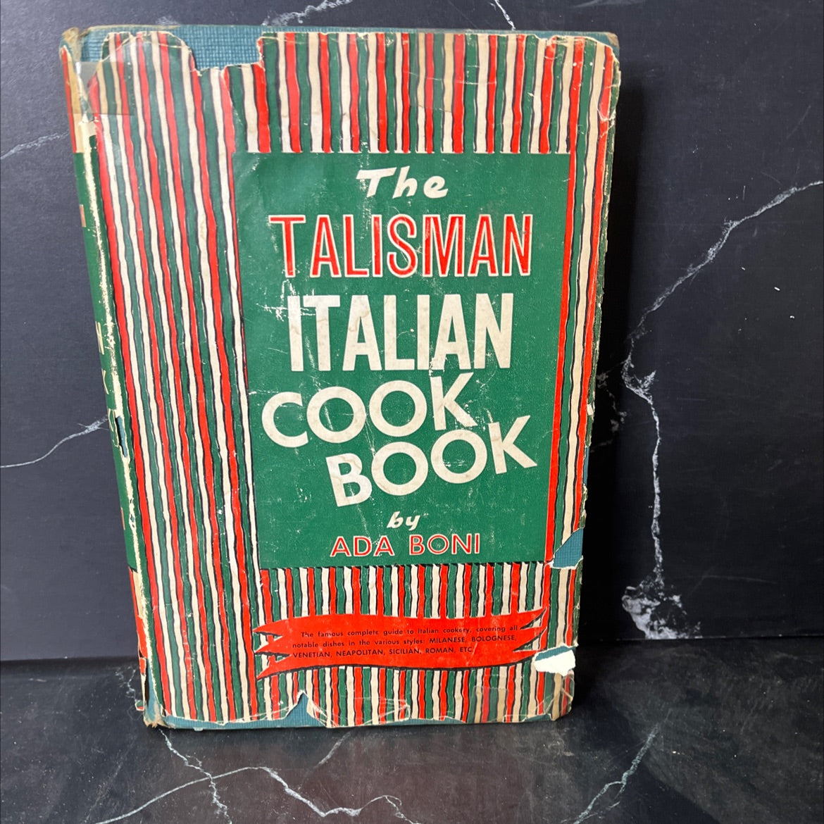 the talisman italian cook book book, by ada boni, 1950 Hardcover, Vintage image 1