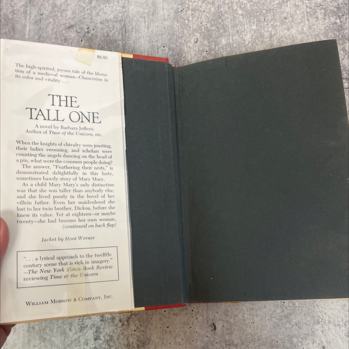 the tall one book, by Barbara Jefferis, 1977 Hardcover image 4