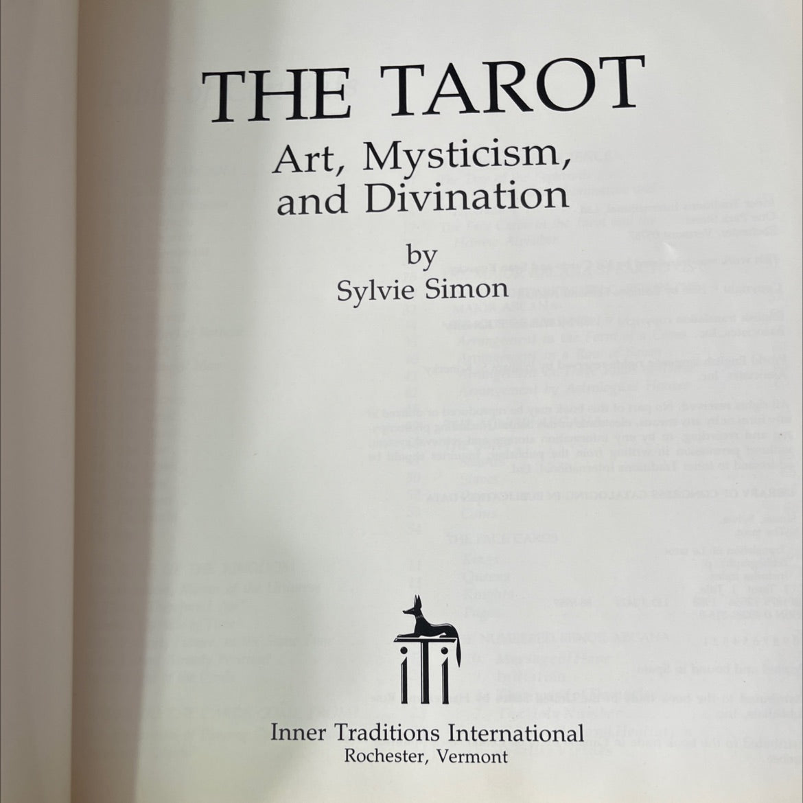 the tarot book, by sylvie simon, 1988 Hardcover, First Edition, Vintage image 2