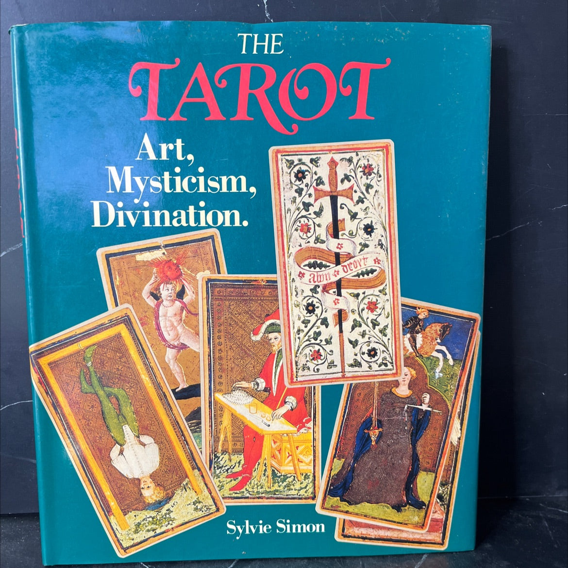 the tarot book, by sylvie simon, 1988 Hardcover, First Edition, Vintage image 1