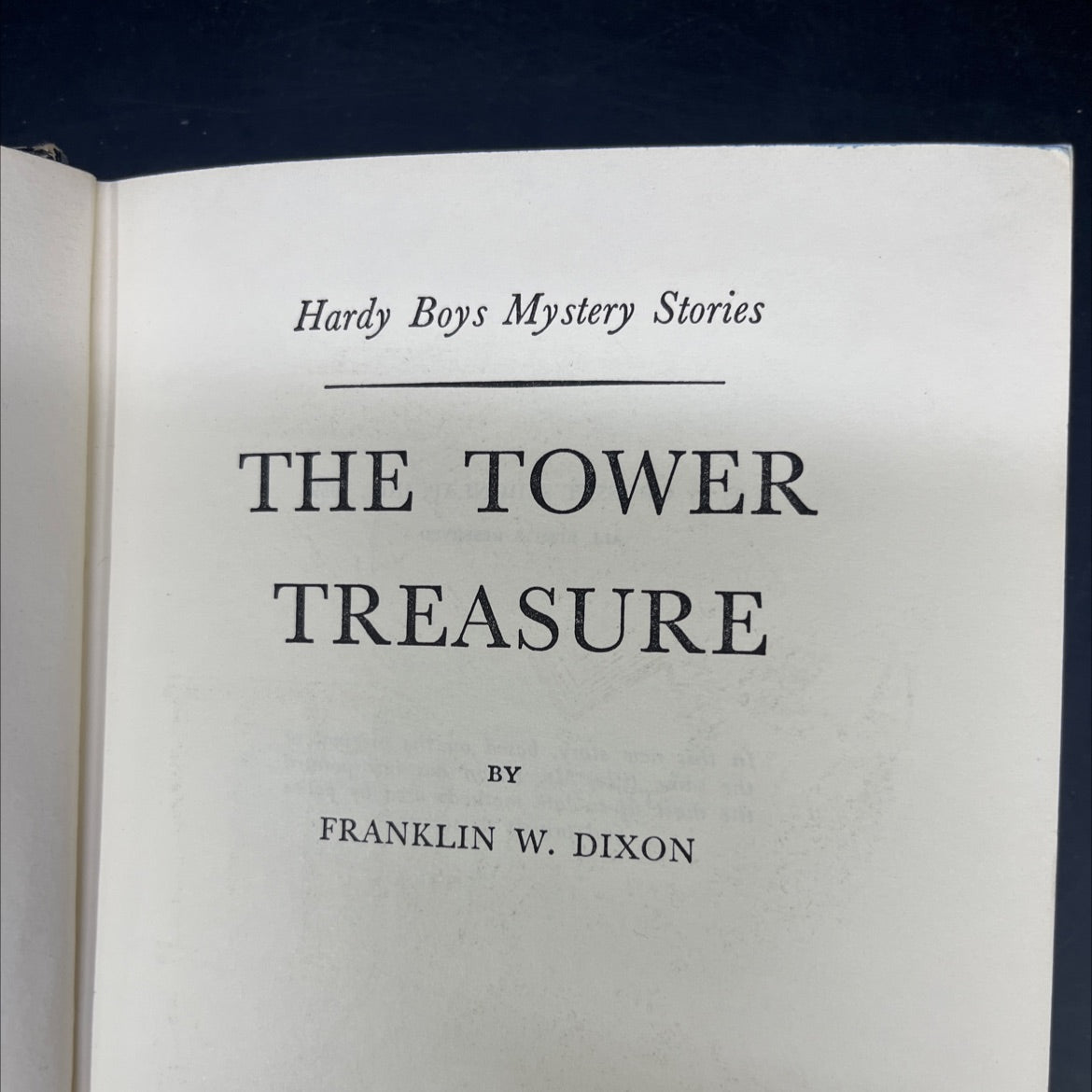 the tower treasure book, by franklin w. dixon, 1959 Hardcover image 2