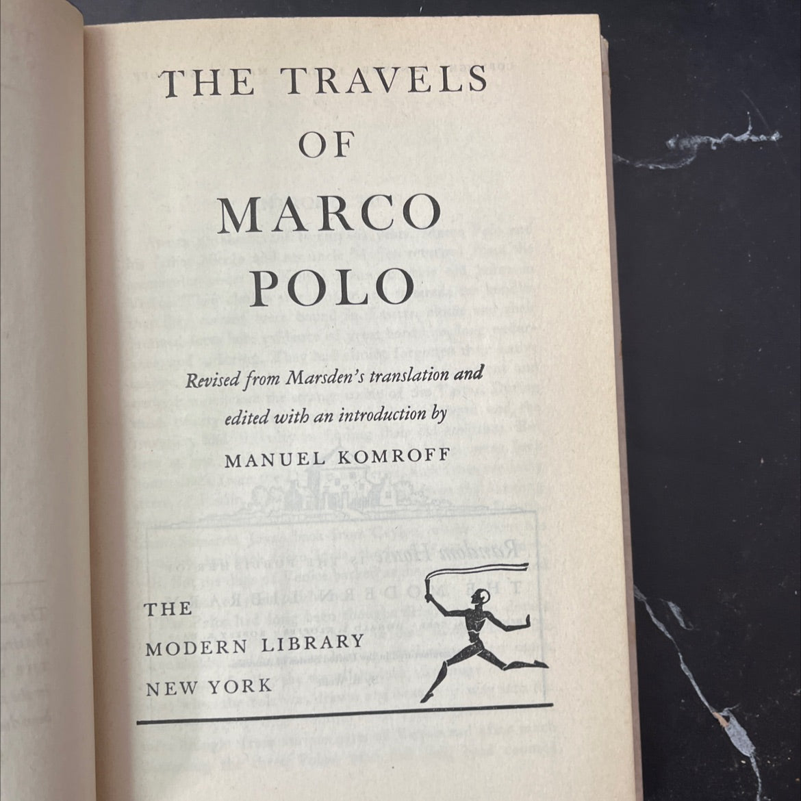 the travels of marco polo book, by manuel komroff, 1953 Hardcover, Vintage image 2