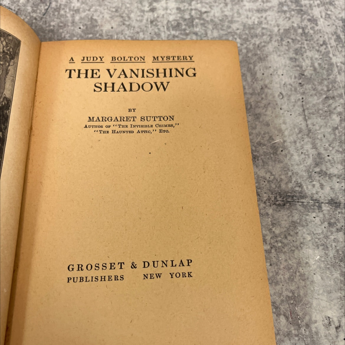 the vanishing shadow book, by margaret sutton, 1932 Hardcover image 2