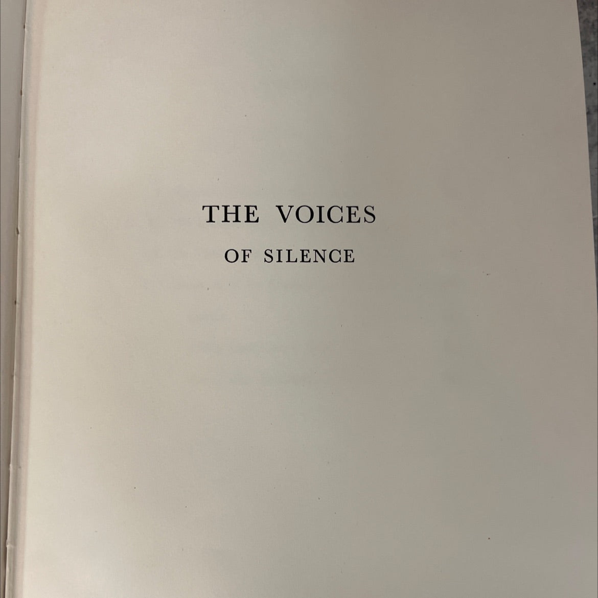 the voices of silence book, by unknown, 1953 Hardcover, Vintage image 2