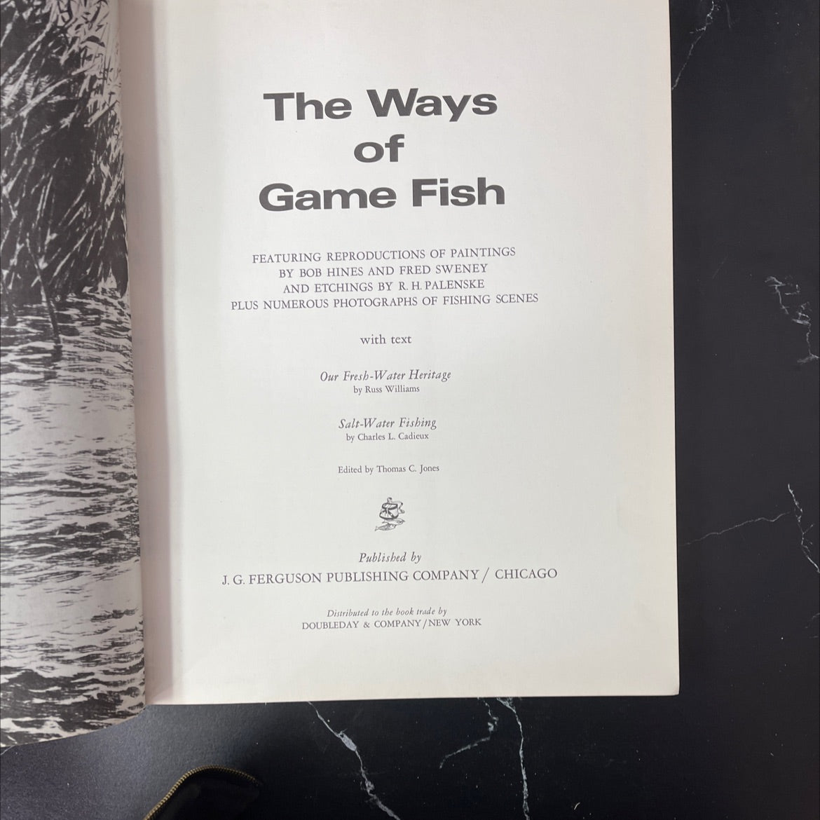 the ways of game fish book, by Russ Williams, Charles L. Cadieux, 1972 Hardcover, Vintage image 2