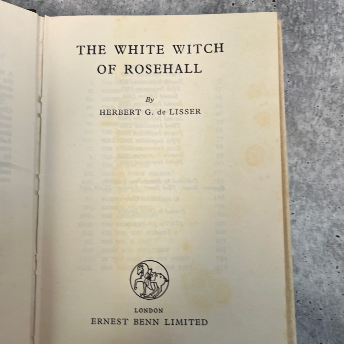 the white witch of rosehall book, by herbert g. de lisser, 1970 Hardcover, Vintage image 2