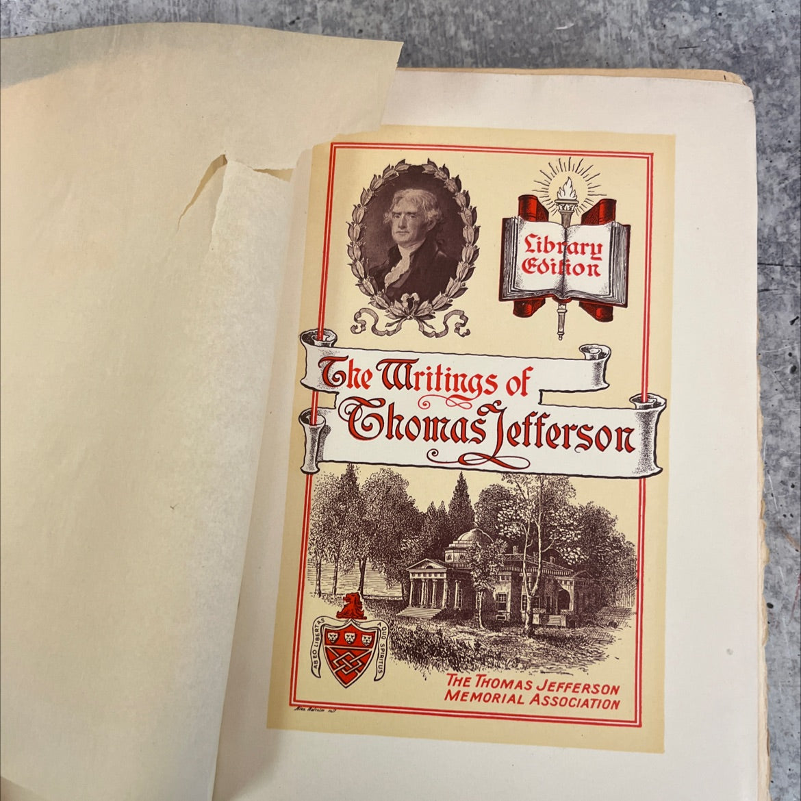 the writings of thomas jefferson book, by thomas jefferson, 1903 Hardcover image 2