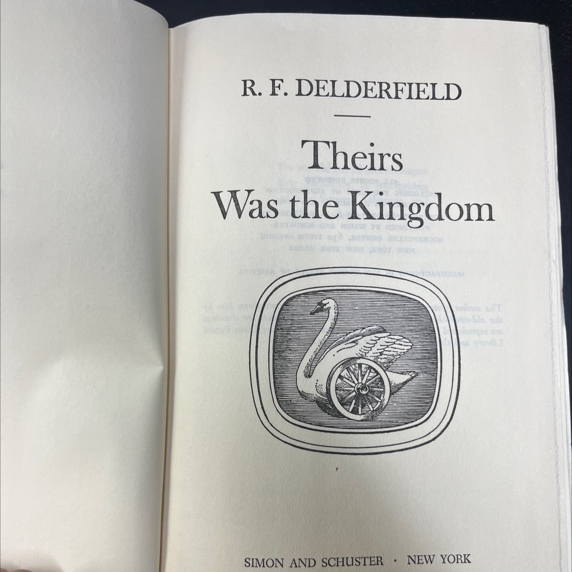 theirs was the kingdom book, by R. F. Delderfield, 1971 Hardcover image 2