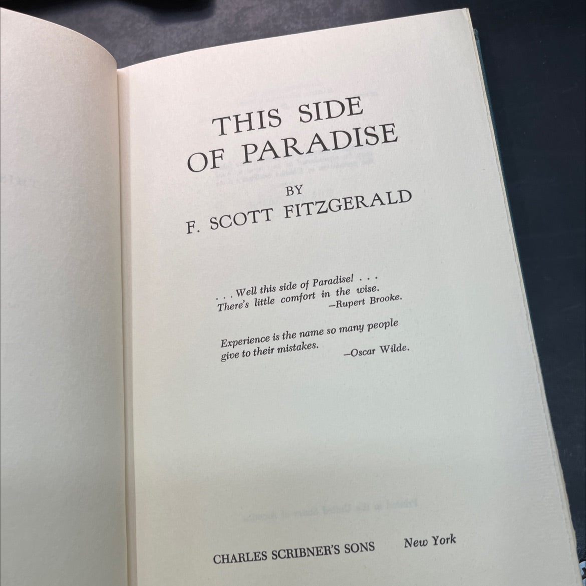 this side of paradise book, by f. scott fitzgerald, 1948 Hardcover image 2