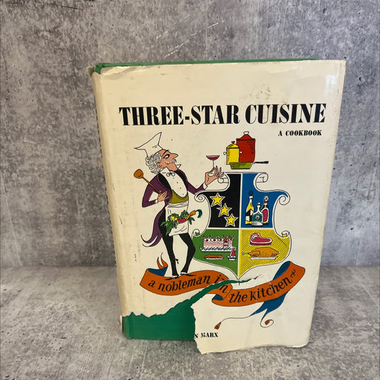 three-star cuisine lettel a nobleman in the kitchen book, by bomer von marx, 1965 Hardcover image 1