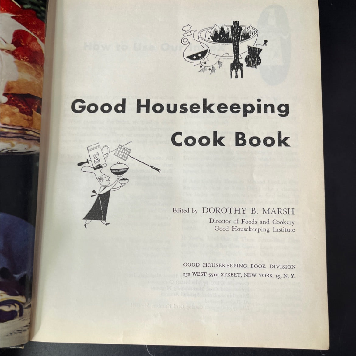 to use our good housekeeping cook book book, by dorothy b. marsh, 1955 Hardcover, Vintage image 2