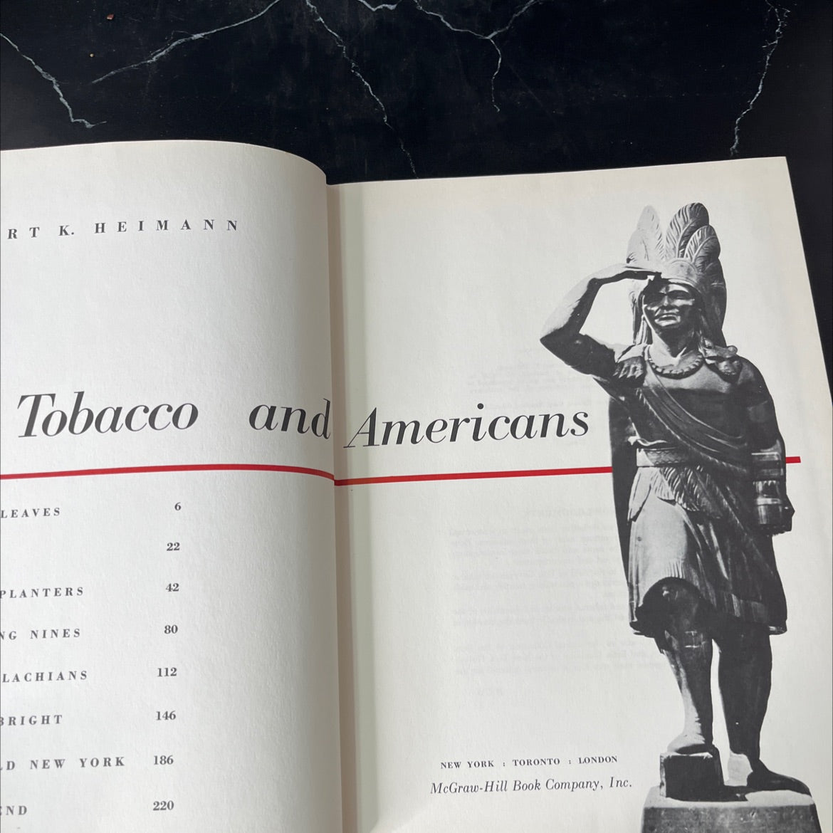 tobacco and americans book, by Robert K. Heimann, 1960 Hardcover, First Edition, Vintage image 2