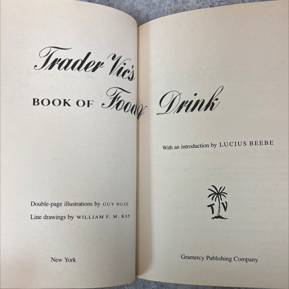 trader vic's book of food & drink book, by trader vic, 1981 Hardcover image 2