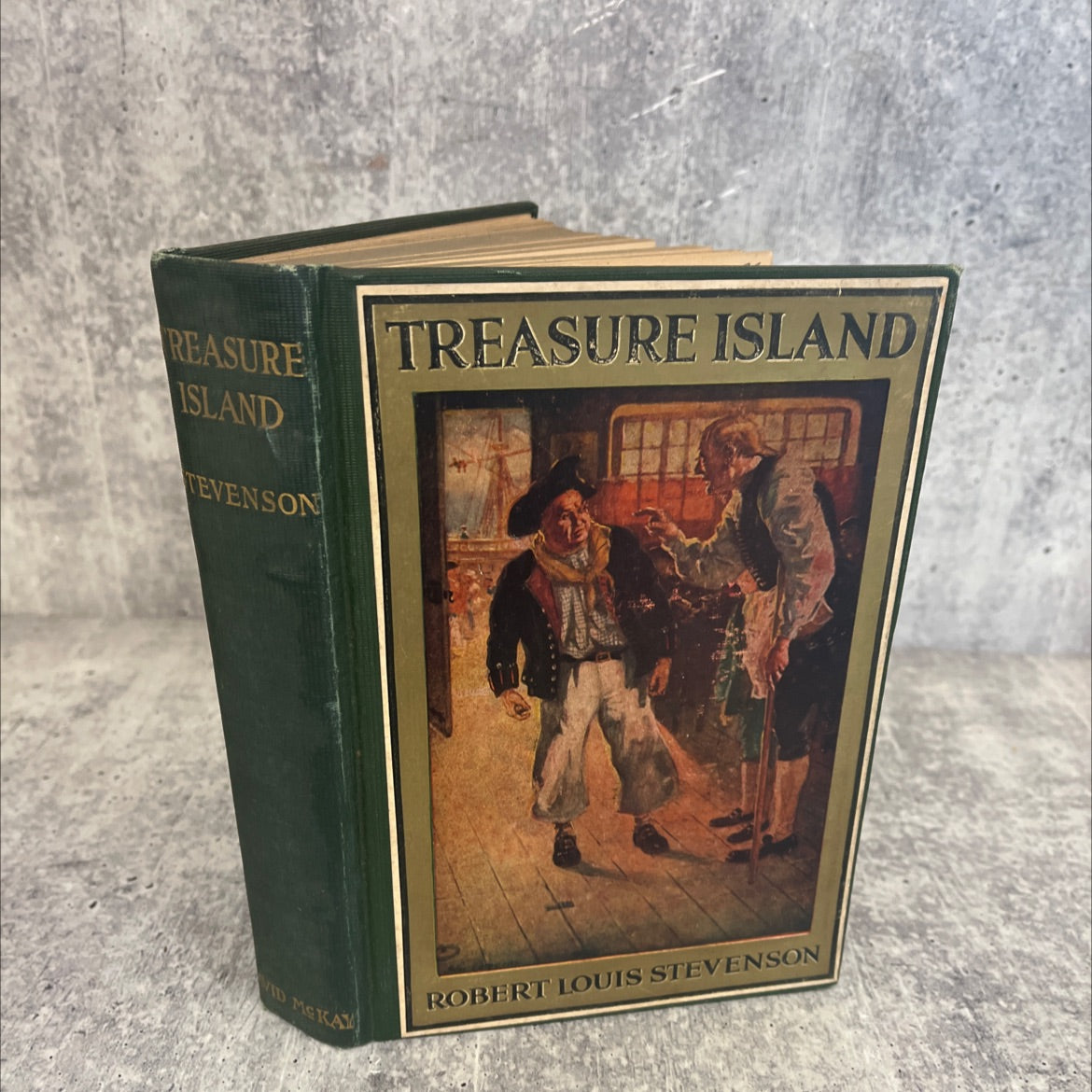 treasure island book, by robert louis stevenson, 1970 Hardcover, Vintage image 1