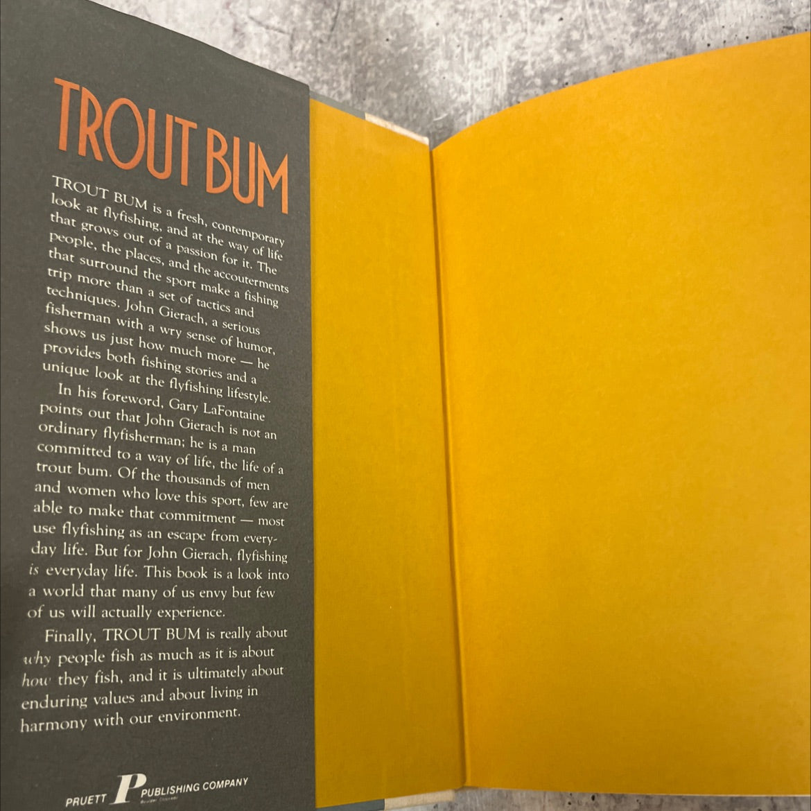 trout bum book, by John Gierach, 1986 Hardcover image 4