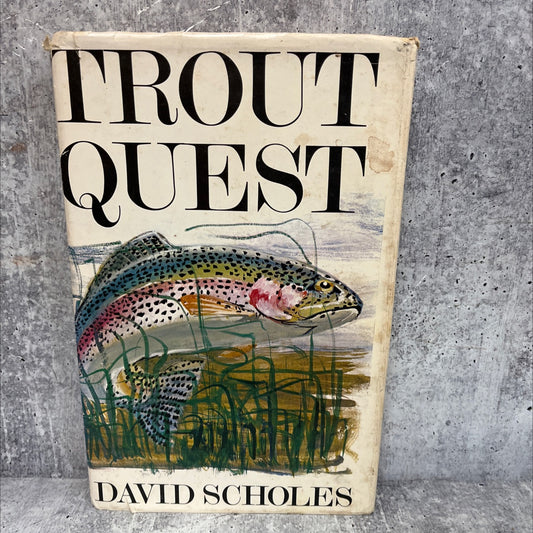 trout quest book, by david scholes, 1969 Hardcover, First Edition image 1