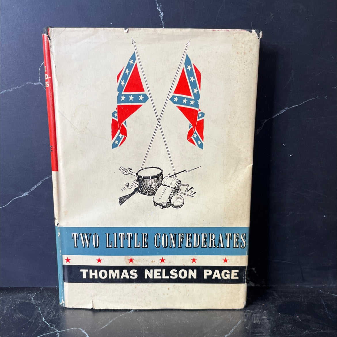 two little confederates book, by thomas nelson page, 1932 Hardcover, Antique image 1