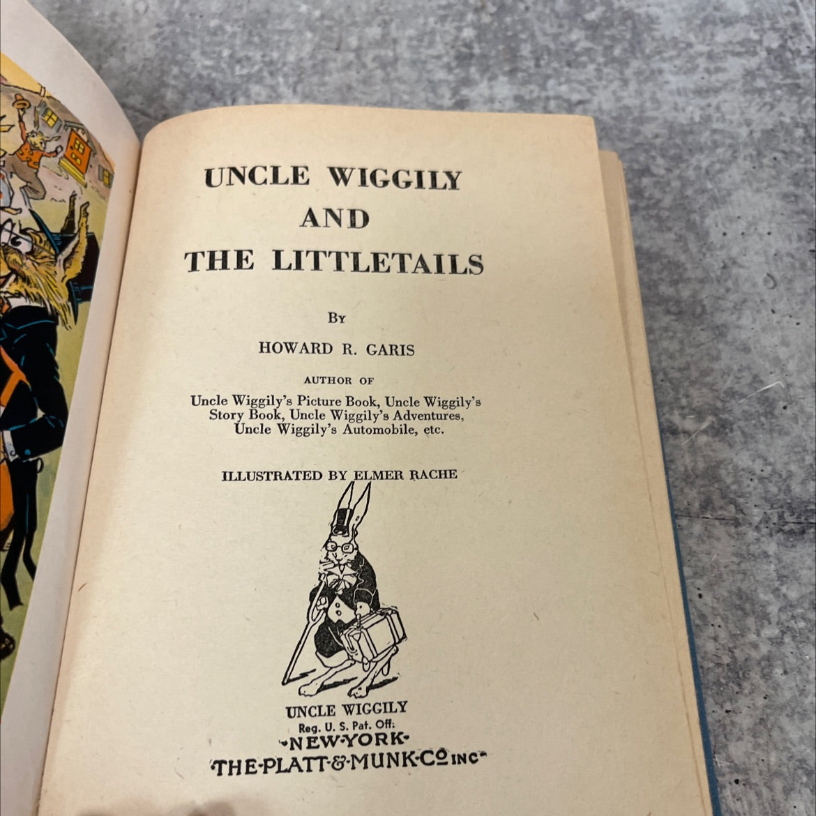 uncle wiggily and the littletails book, by howard r. garis, 1942 Hardcover image 2