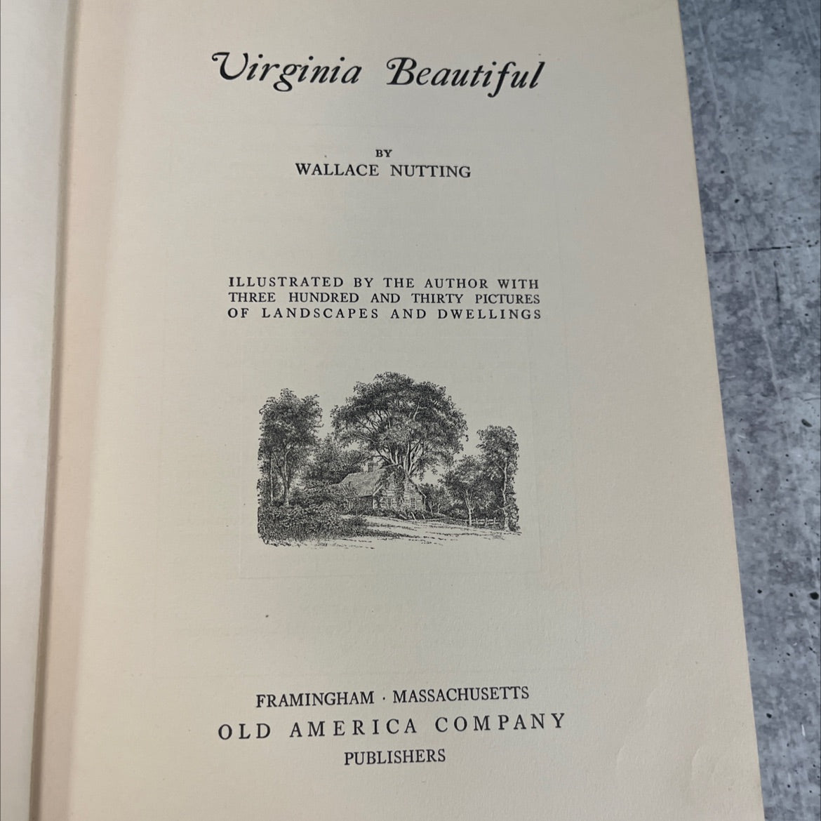 virginia beautiful book, by wallace nutting, 1930 Hardcover, Vintage image 2