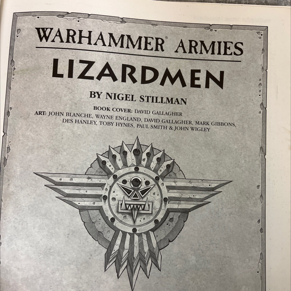 warhammer armies lizardmen book, by nigel stillman, 1997 Paperback image 2