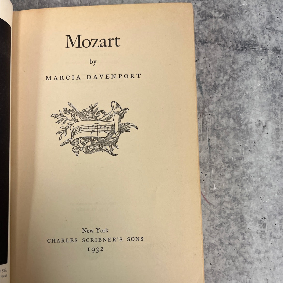 was mozart book, by marcia davenport, 1932 Hardcover image 2