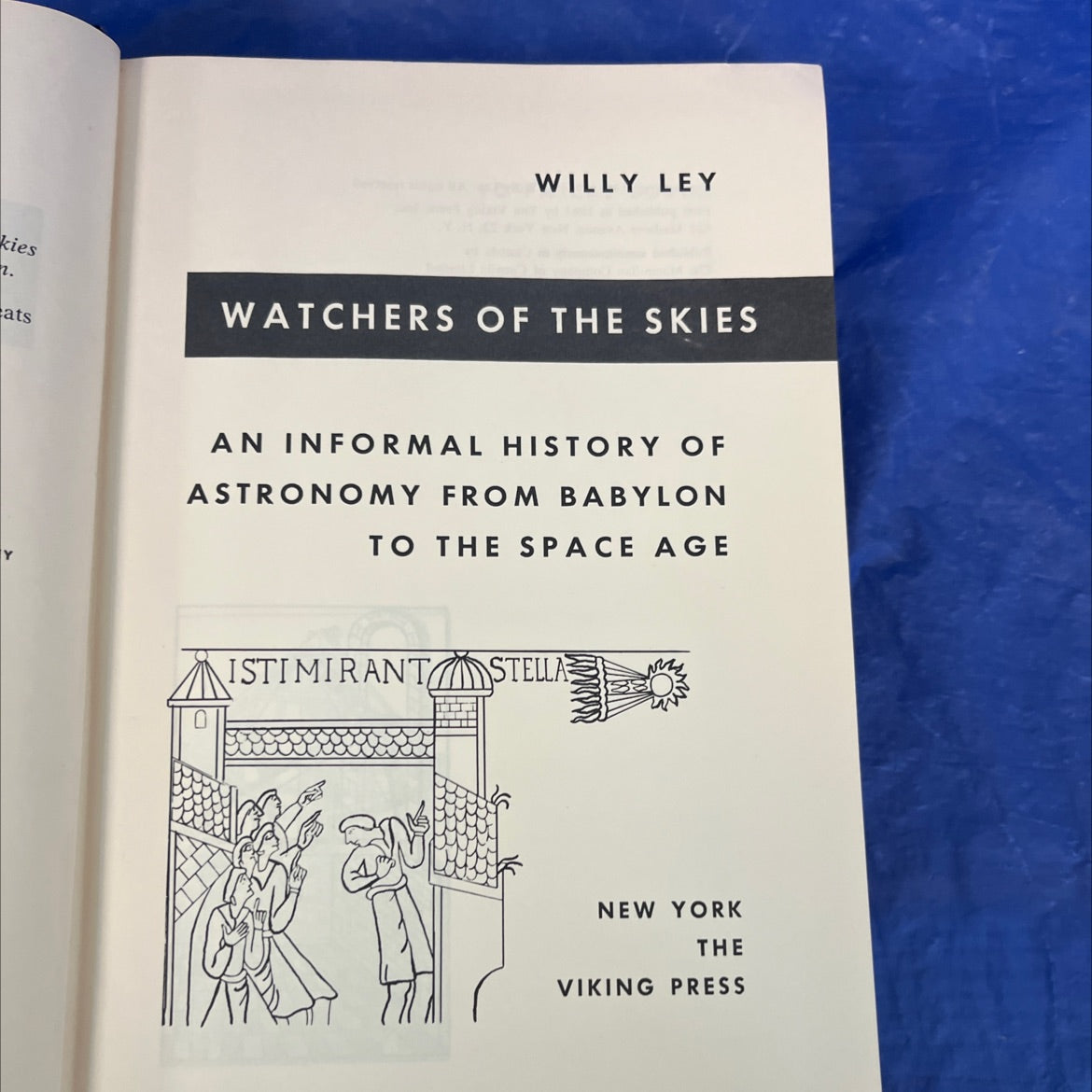 watchers of the skies book, by willy ley, 1966 Hardcover image 2