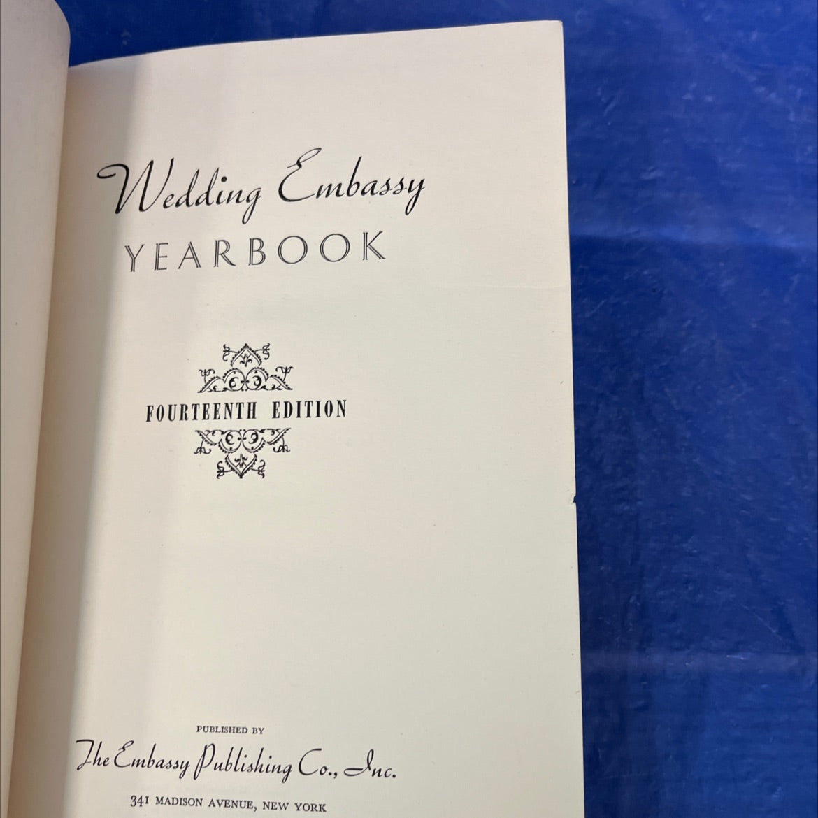 wedding embassy yearbook book, by unknown, 1946 Hardcover image 2