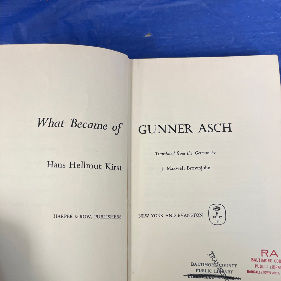 what became of gunner asch book, by hans hellmut kirst, 1964 Hardcover image 2