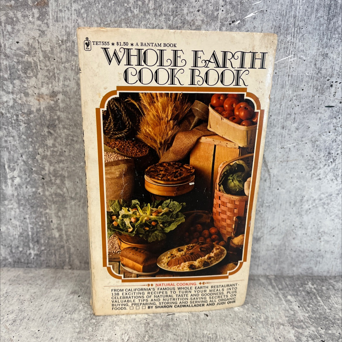 whole earth cook book book, by sharon cadwallader, judi ohr, 1973 Paperback, Vintage image 1