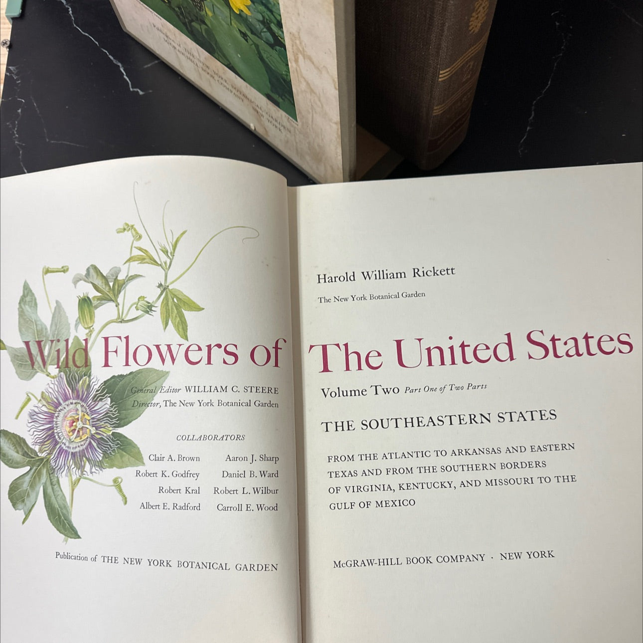 2 volume set - wild flowers of the united states, volume 2: the southeastern states book, by harold william rickett, image 2