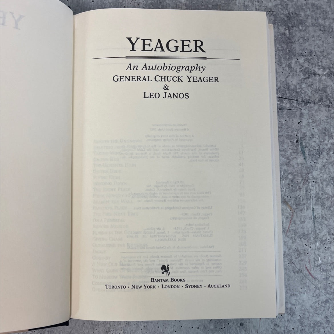 yeager an autobiography book, by chuck yeager & leo janos, 1985 Hardcover image 2