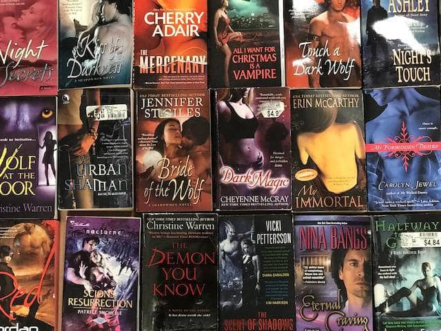 Paranormal Romance Book shops Lot